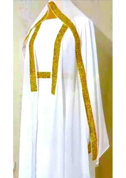 Yöresel Abaya Takımı Beyaz fiyatları