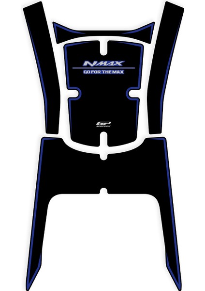 Yamaha Nmax 125 / 155 2025 Uyumlu Tank Pad Mavi