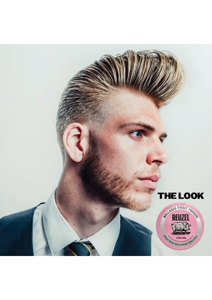 Tüm Saç Tipleri Için Pembe Pomade Water Soluble Saç Şekillendirici 3.38OZ/95G