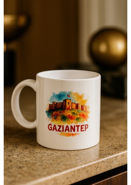 5 Li Paket Şehir Baskı Hediyelik Porselen Kupa Bardak fiyatları