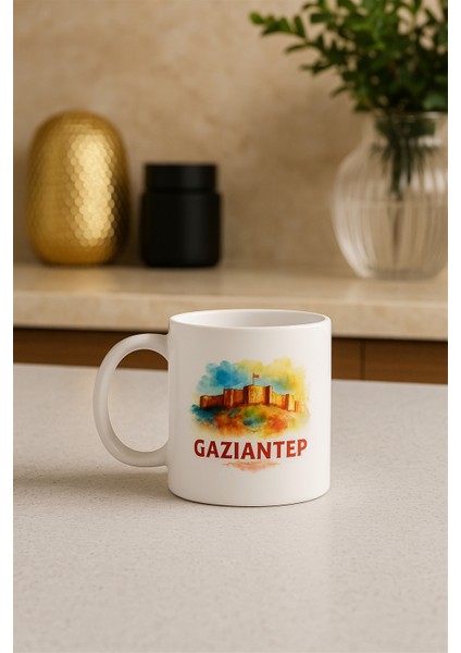5 Li Paket Şehir Baskı Hediyelik Porselen Kupa Bardak fırsatları