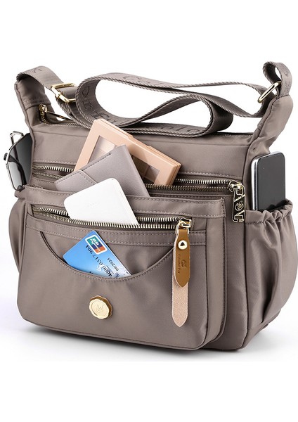 Çok Katmanlı Omuz Çantası Büyük Kapasiteli Su Geçirmez Naylon Crossbody Çanta Kadın Gündelik Cep Telefonu Sır (Yurt Dışından) fiyatları