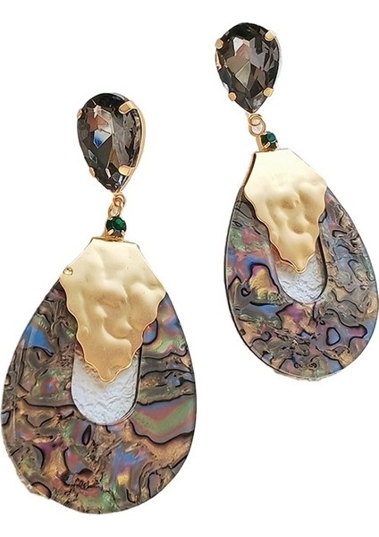 Moda Tasarımı Lüks Moda Kadın Kişilik Yaz Retro Abalone Küpeler (Yurt Dışından)