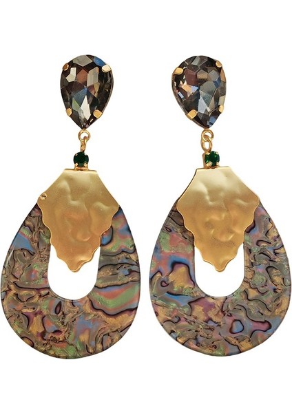 Moda Tasarımı Lüks Moda Kadın Kişilik Yaz Retro Abalone Küpeler (Yurt Dışından) fiyatları