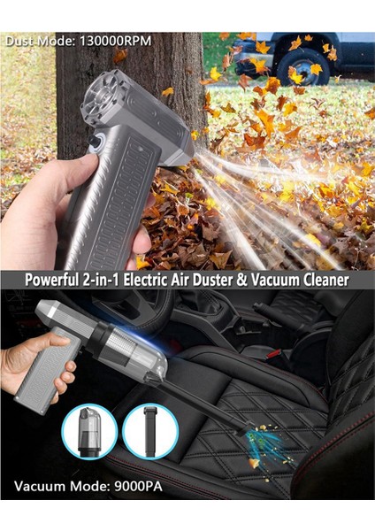 Pc ve Klavye Için Elektrikli Basınçlı Hava Toz Alma Aparatı, 130000RPM El Tipi Araba Elektrikli Süpürgesi Kablosuz Ev, Açık Hava (Yurt Dışından) indirimleri