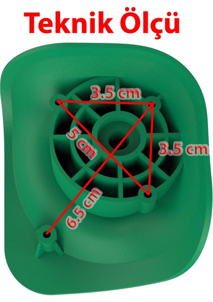Keo-Plus Abs Valiz Tekerleği Çift Teker Siyah Renk indirimleri
