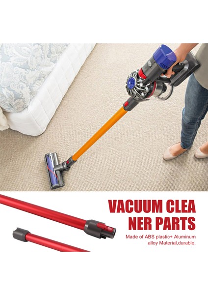 V7 V8 V10 V11 El Tipi Elektrikli Süpürge Yedek Parçaları Kırmızı Için Hızlı Çıkarma Uzatma Çubuğu Borusu (Yurt Dışından) indirimleri
