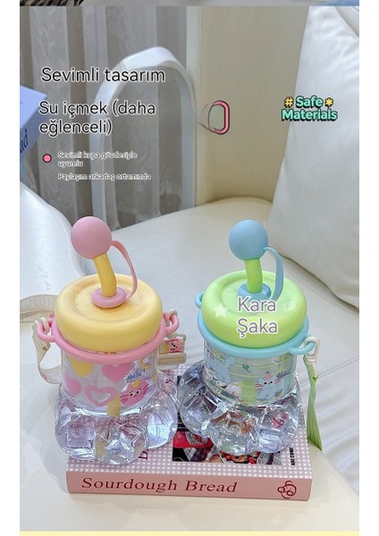 Sevimli Kedi Pençe Büyük Kapasiteli Çift Içme Pipet Bardak (Yurt Dışından) fırsatları