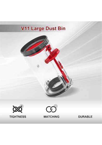 V11 V15 SV14 SV15 SV22 Elektrikli Süpürge Haznesi Yedek Aksesuarları Parçaları Için Daha Büyük Toz Haznesi Hepa Filtresi (Yurt Dışından) fırsatları
