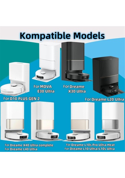 D10 Plus Gen 2/L10S Ultra 2/L40 /X40 Elektrikli Süpürge Tek Kullanımlık Toz Torbaları Için (Yurt Dışından) modelleri