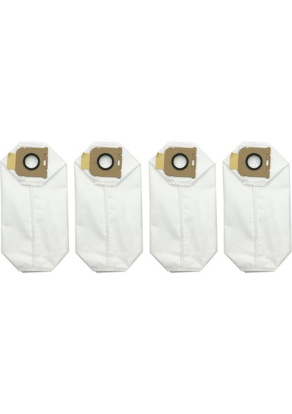 Z10 Istasyon Robot Süpürgesi Için 4 Adet Toz Torbası Yedek Parçalar Dokumasız Çöp (Yurt Dışından)