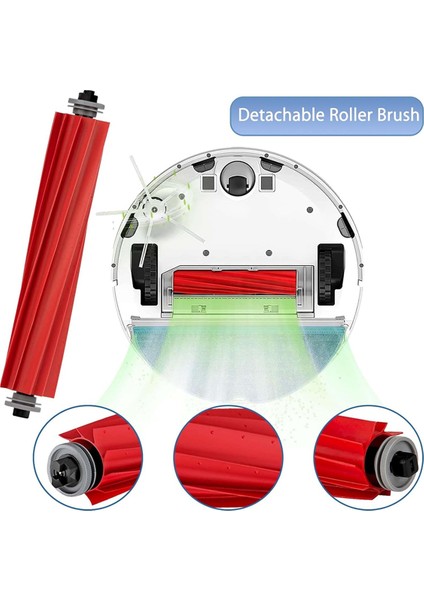 S7 Maxv Ultra Pro Robot Süpürge Aksesuarları Ana Yan Fırça Paspas Filtre Toz Torbası Rulo (Yurt Dışından) fiyatları