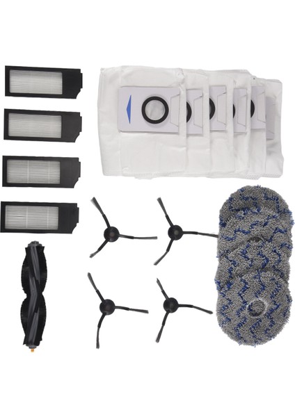 X1 Omni Turbo Vakum Robotu Aksesuarları Yedek Parçalar Ana Fırça Silindiri Yan Filtre Paspas Pedleri Toz Torbası (Yurt Dışından) fırsatları