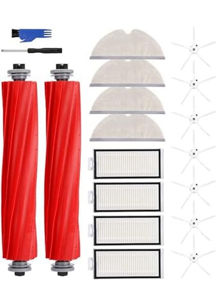 Max Max+ T8 Robot Süpürge Yedek Parçaları Ana Yan Fırça Hepa Filtre Paspas Bezi (Yurt Dışından)