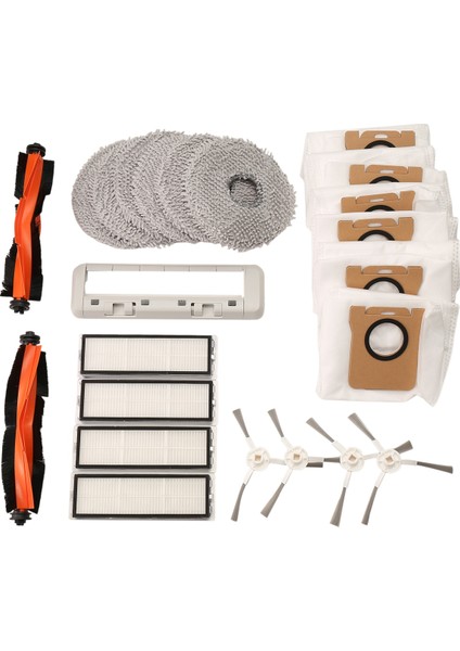 Robot Süpürge X20+ / X20 Plus Için Aksesuar Seti Ana Yan Fırça Hepa Filtre Paspas Bezi Toz Torbası Yedek Parçaları (Yurt Dışından)