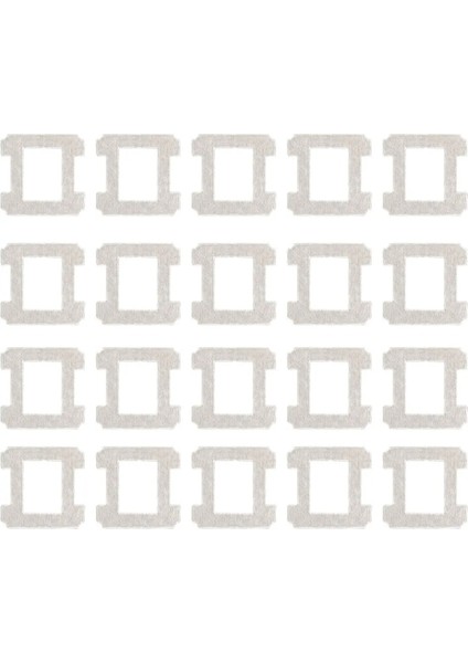 W2 Pro / Omni Mop Bezleri Rag Pad Pencere Robot Temizleyici Yedek Parça Aksesuarları 20 Adet ile Uyumludur (Yurt Dışından)