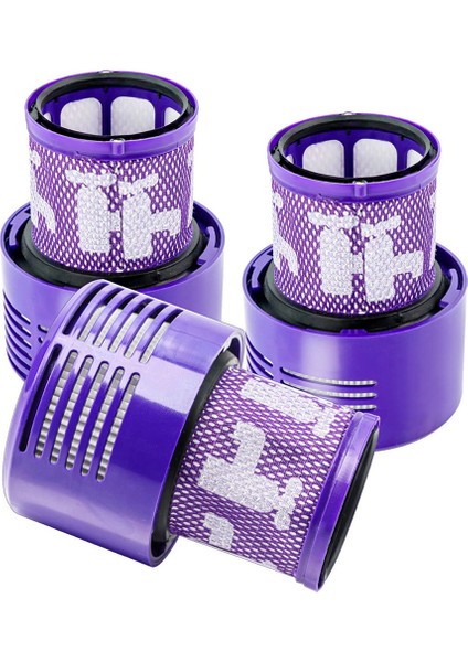 V10 Cyclone Serisi Absolute Animal Total Clean Için 3 Adet Vakum Filtresi Değişimi (Yurt Dışından)