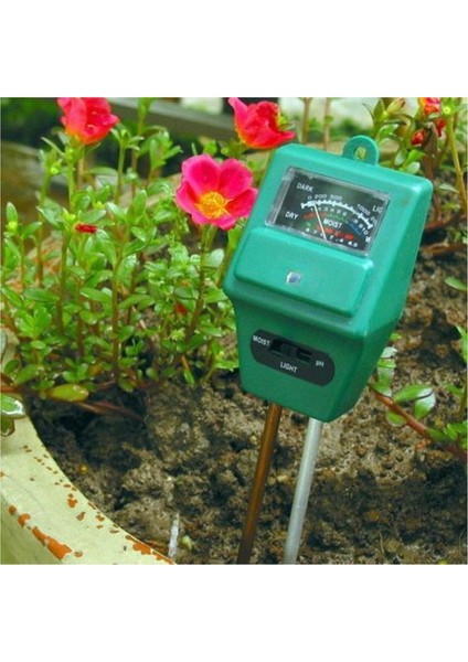 Toprak Için Nem, Ph ve Işık Ölçer 3'ü Bir Arada