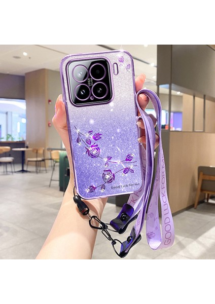 Xiaomi 15 Tpu Gradyan Telefon Kılıfı Boyunluklarla (Yurt Dışından)