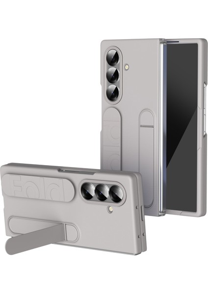 Samsung Galaxy Z Fold7 5g Telefon Kılıfı Kickstand Bileklik Pc Silikon Cep Telefonu Kılıfı (Yurt Dışından)