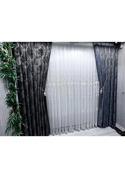 Nivemeshome Pera V-5502 1/3 Sık Pileli Fon Perde Apm fırsatları