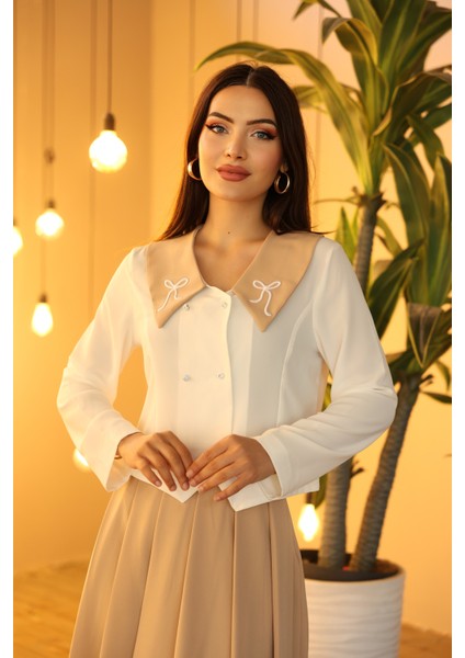 Yakası Nakış Gömlek Etek Takım fiyatları