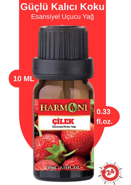 Çilek Esansiyel Uçucu Koku 10ML Difüzör Esansı Buhurdanlık Yağı ve Oda Kokusu
