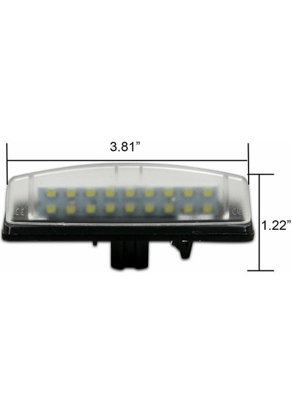 2x Lexus IS300 IS200 LS430 LED Plaka Işıkları Lambalar Doğrudan Fit Beyaz (Yurt Dışından) modelleri