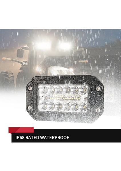 2 Adet 12 V 6 Inç Gömme Montaj Çalışma Işığı 26 LED Süper Parlak Spot Araba Farları (Yurt Dışından) indirimleri
