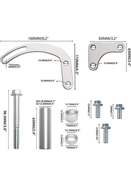 Sbc Hidrolik Direksiyon Pompası Braketi Chevrolet 350 Küçük Blok Lwp Uzun Su Pompası 551522 Ayarlanabilir ile Uyumlu (Yurt Dışından) fiyatları