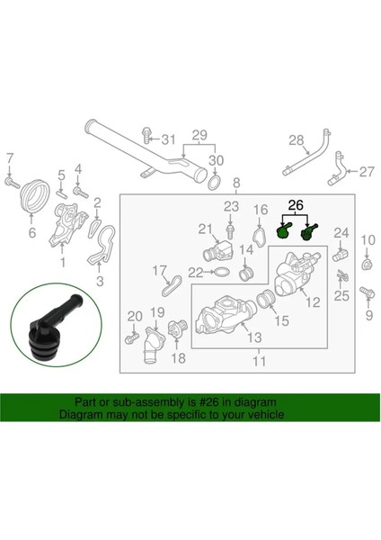 25672-3C200 Termostat Muhafazası Baypas Hortumu Bağlantısı Kia Sorento 3.3l 3.5l Hyundai Santa Fe 2009-2018 (Yurt Dışından) indirimleri
