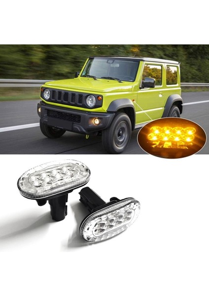 Amber LED Yan Sinyal Işıkları Suzuki Jimny Için JB74 JB64 2018-DÖNÜŞ Sinyali Gösterge Işığının Değiştirilmesi, Temizle (Yurt Dışından) fiyatları