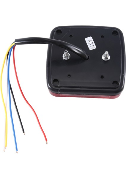 12V LED Kare Lamba Iki Renkli Kuyruk Lambası Evrensel Araç Malzemeleri Kırmızı Kapak (Yurt Dışından) fırsatları