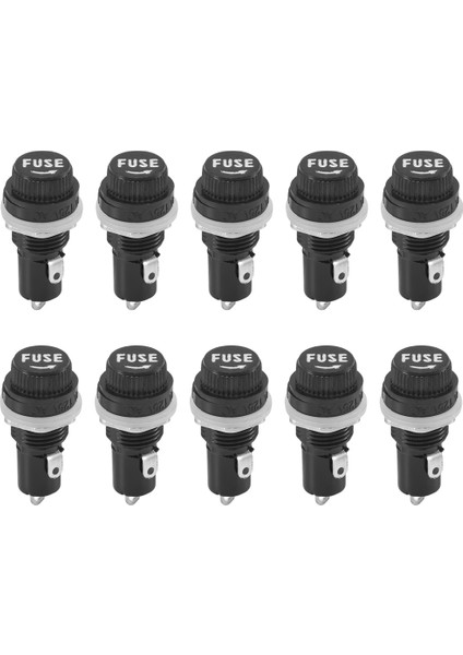 10 Adet Elektrik Panosuna Monte 5 x 20MM Sigorta Tutucu (Yurt Dışından) fiyatları