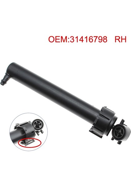 Far Yıkama Memesi Far Temizleme Sprey Pompası 31416797 31416798 Volvo XC60 2018 2019 2020 2021 Için (Yurt Dışından) modelleri