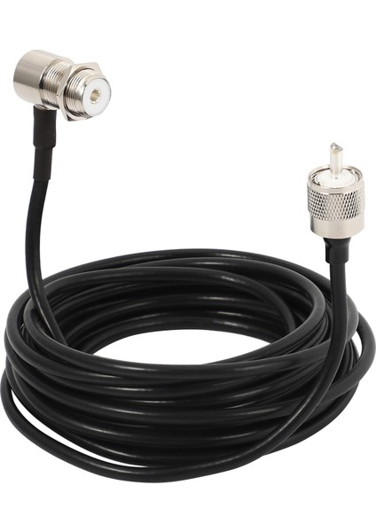 Araba Radyo Mobil Anten Montaj Kablosu Için 16FT RG58 PL259 Uhf - SO239 Konnektörleri (Yurt Dışından)