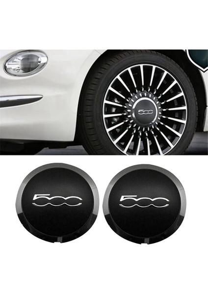 Fiat 500 Tekerlekler Için 2 Adet 133MM Jant Kapağı Merkezi Hub Caps 68078419AC 68078421AC Toz Kapağı 51884863 Siyah (Yurt Dışından) indirimleri