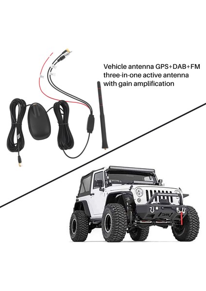 Anten Araba Araba Anteni Dab+Gps+Fm Anteni Aktif Güçlendirilmiş Çatı Montajı Su Geçirmez Toz Geçirmez Evrensel Oto Aksesuarları (Yurt Dışından) fiyatları