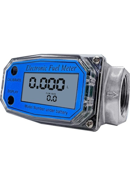 Benzinli Su Deniz Sıvısı Akış Ölçer Mavisini Ölçmek Için 25 Dijital Türbin Akış Ölçer (Yurt Dışından)