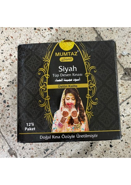 Mumtaz Siyah Tüp Kına (12’li)