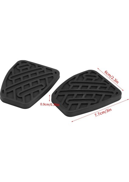 2 Adet 46531JD00A Siyah Kauçuk Fren ve Debriyaj Pedal Pedi Kapakları Nissan Qashqai Için Fit 2007 2008 2009 2010 2011 2012-2016 (Yurt Dışından) modelleri