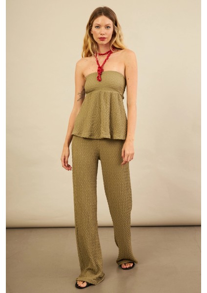 Kadın Çağla Bubble Alt Üst Takım FLU337 modelleri