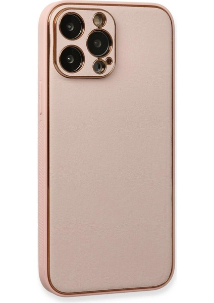 iPhone 13 Pro Kılıf Coco Deri Silikon Kapak - Pembe modelleri