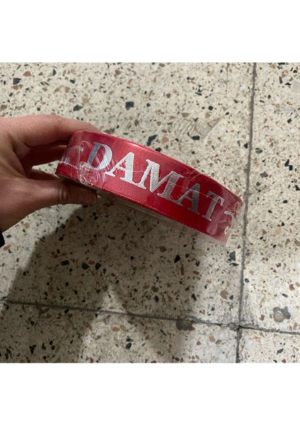 Baskılı Kırmızı Damat Kurdelası 50MT fiyatları