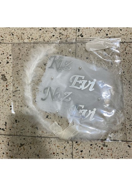Kapı Süsü Pleksili Tüylü Incili