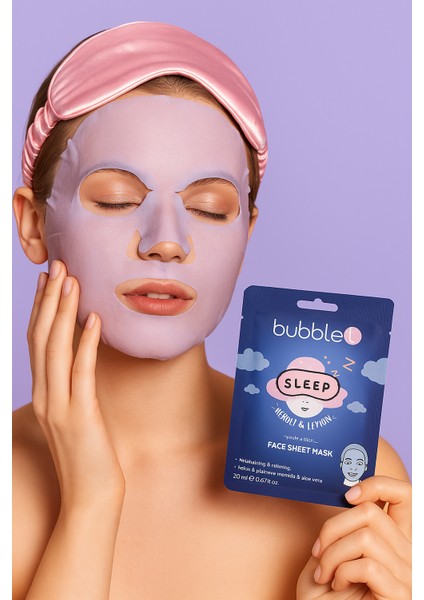 Lavanta & Limon Aromalı Tek Kullanımlık Yüz Maskesi 20 gr