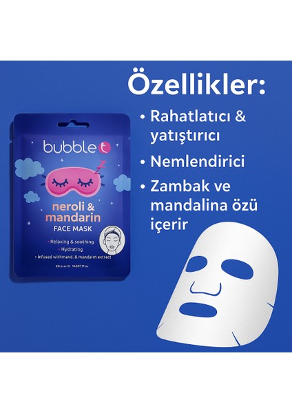 Neroli & Mandalina Kokulu Nemlendirici Yüz Maskesi Tekli (20 GR) modelleri
