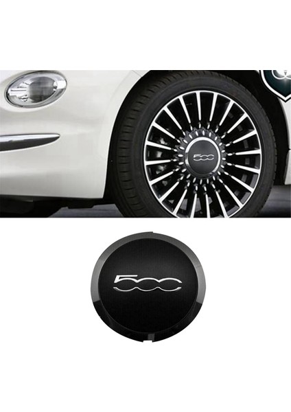 Fiat 500 Tekerlekler Için 133MM Jant Kapağı Merkezi Hub Kapakları 68078419AC 68078421AC Toz Kapağı 51884863 Siyah (Yurt Dışından) modelleri