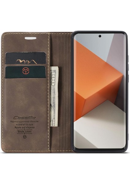 Xiaomi NOTE13 Pro Artı Manyetik Kapatma Darbeye Vintage Için Flip Case (Yurt Dışından) fiyatları