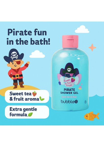 Korsan Duş Jeli – Sweet Tea & Fruit Kokulu 500ml (ÇOCUKLAR IÇİN) fiyatları